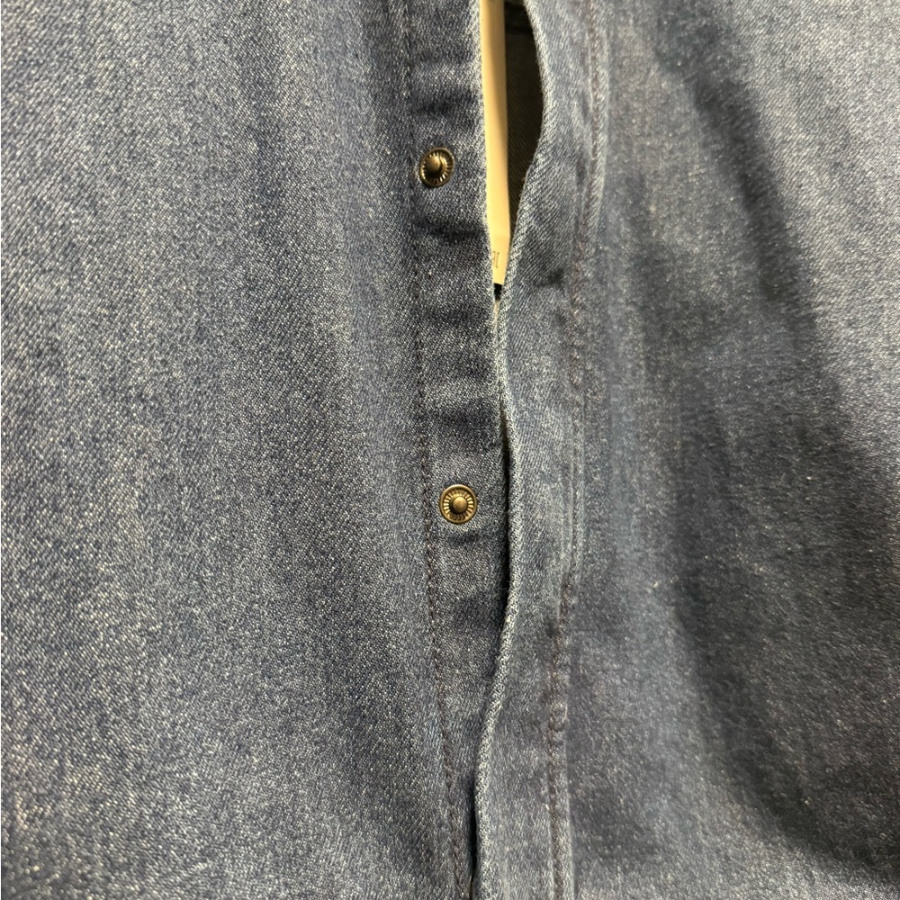 NWT ZARA Denim Long Sleeve Midi Dress - Picture 5 of 7